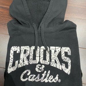 WOMENS XS CROOKS & CASTLES CLASSIC HOODIE